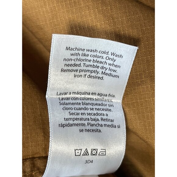 Brahma Mens Relaxed Fit Long Sleeve Work Shirt in Trail Blazer Brown Size 3XL - Picture 7 of 8